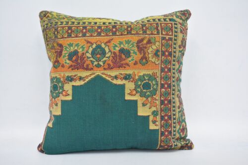 Almohada para sofá, funda de almohada verde de 16""x16"", fundas de almohada, almohada turca - Imagen 1 de 6