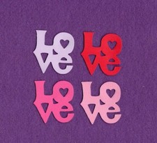 LOVE STACKED siz die cuts scrapbook cards