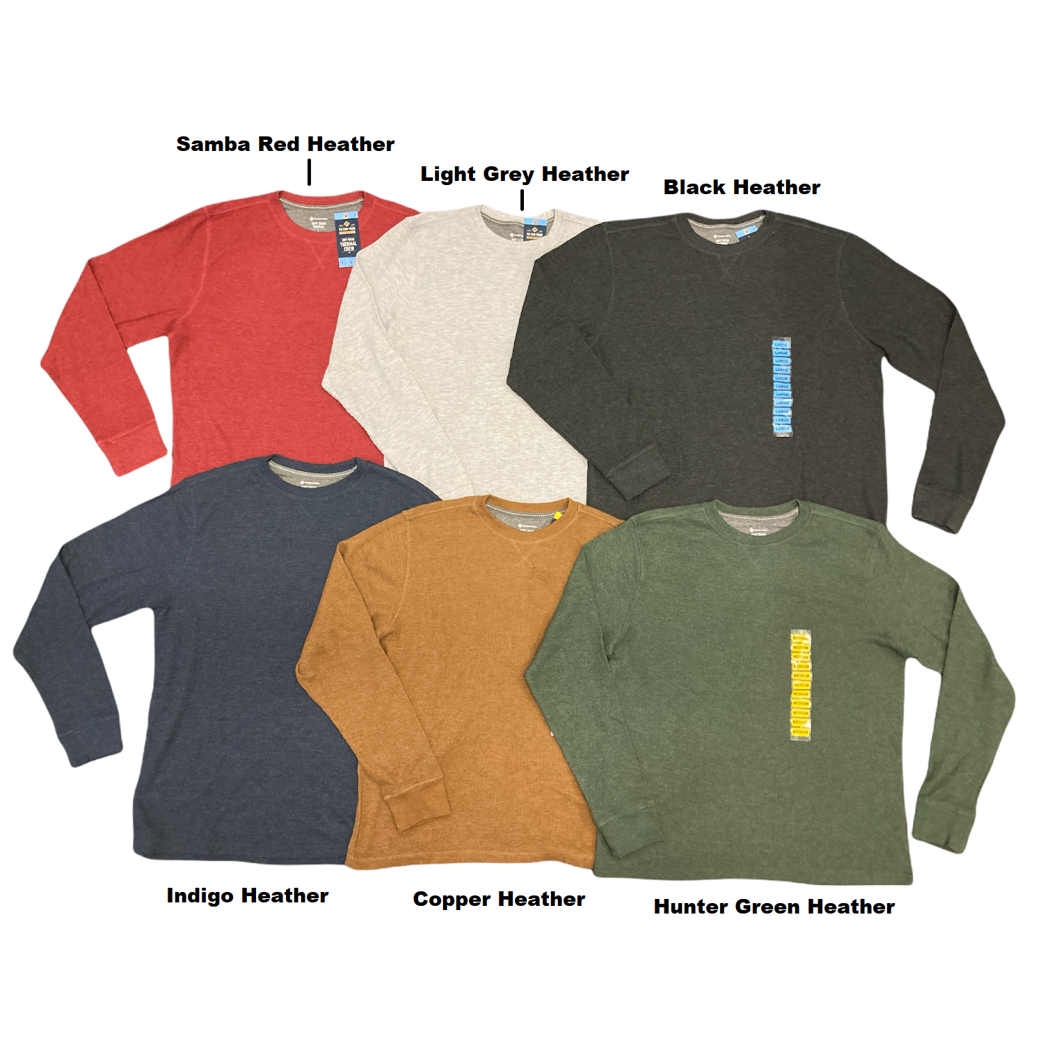 Max 75% OFF Ranking TOP18 Member's Mark Men's Waffle Knit Soft Thermal Sleeve Cr Long Wash