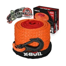 X-BULL Synthetic Winch Rope - Cable Kit -1/2" X 85ft 32000LBS Winch Line with...