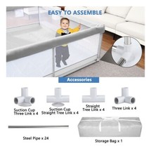 TEAYINGDE Baby Playpen Large Play Yard Fence for Toddlers,47"x47" Gray