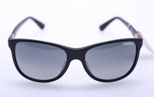 Prada SPR 20S-F 1BO-2D0 Cuadrado Negro Gafas de sol lentes grises 58mm  (#137) | eBay