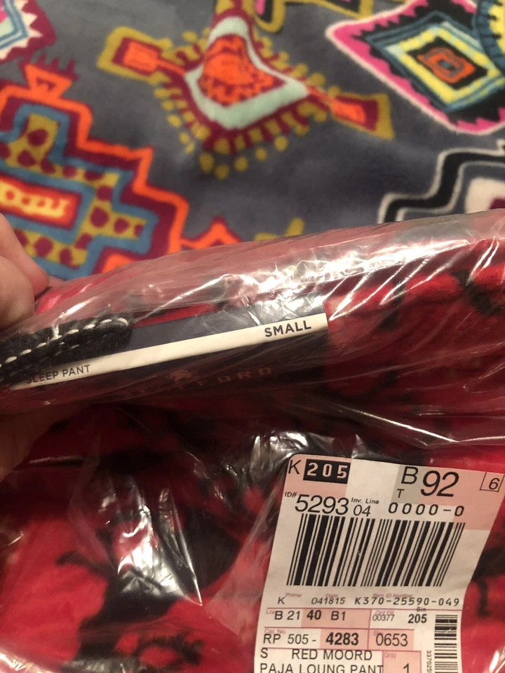 Pantalón de dormir Stafford para hombre Navidad reno S suave ajuste regular nuevo salón Foto 2 de 3