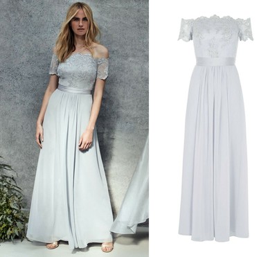 coast madelene dress silver