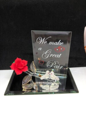 Love Birds Figurine We Make a Great Pair Romantic Gift Couple Anniversary Decor