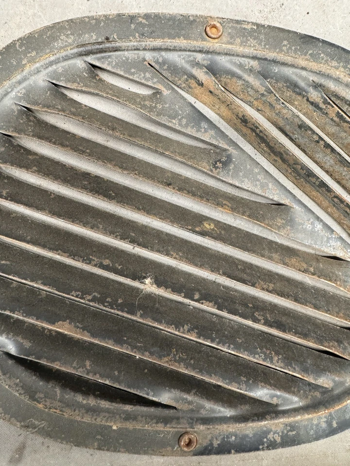 Chevy Impala Belair 1958-1963 panel de patada de aire fresco rejilla de ventilación moldura Biscayne OEM Foto 3 de 4