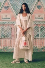 Anna Sui Flowering Fields Lace Kaftan x Free People Size PS $746