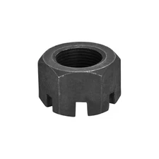 M30x2mm Slotted Hex Castle Nuts Carbon Steel Blackened Hexagon Nuts Black