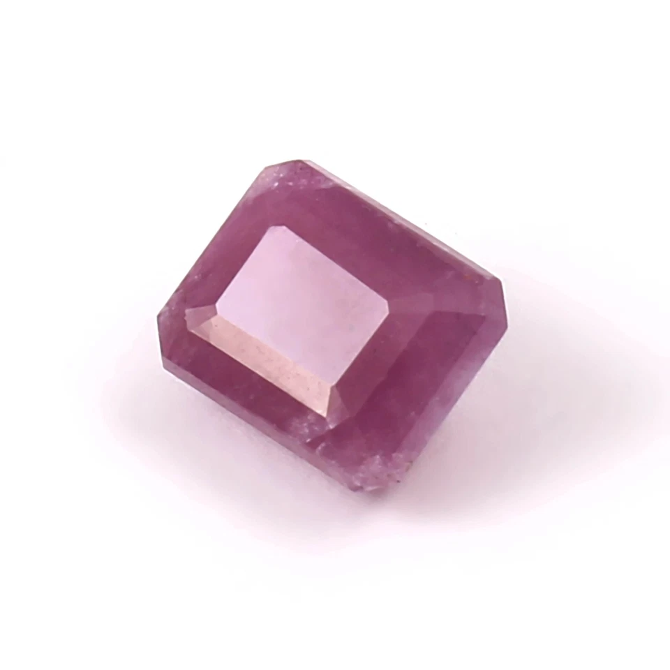 2.50 CT 100% Natural CERTIFIED Mozambique Ruby Loose Radiant Cut Gemstone 8x6 MM - Image 4 of 4