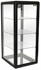 Elegant Black Vertical Display Counter top Showcase 