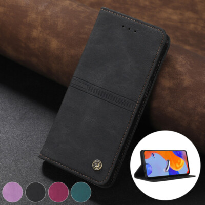 Slim Leather Wallet Case Card Flip Cover for Xiaomi Redmi Note 11s 10s 9s Pro 9T