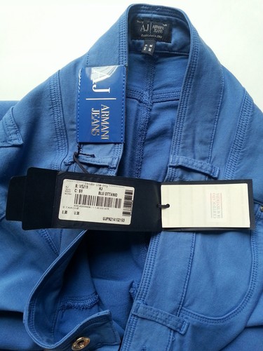 ARMANI JEANS FOR WOMEN SKINNY HIGH RISE JEANS - OTTANIO BLUE SIZE W30 CLEARANCE! - Picture 7 of 8