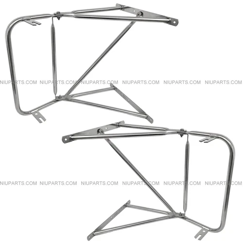 Stainless Steel Door Mirror Bracket LH RH Fit: ( Before 2005 Peterbilt ) 377 379