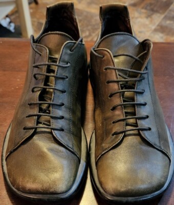 Macri Venezia Women's 9 Olive Green Italian Leather Shoes Vero Cuoio Men's 7.5
