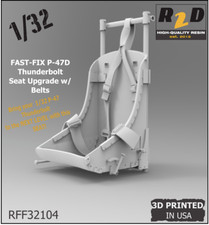 FAST-FIX 1/32 P-47 D/M Thunderbolt Resin Seat...
