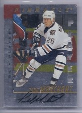 1997-98 BE A PLAYER TODD MARCHANT DIE CUT AUTOGRAPH BAP AUTO 72 OILERS