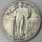 1926 & 1927 Standing Liberty Silver Quarter 2-Coin Lot - Bold Dates - Fine
