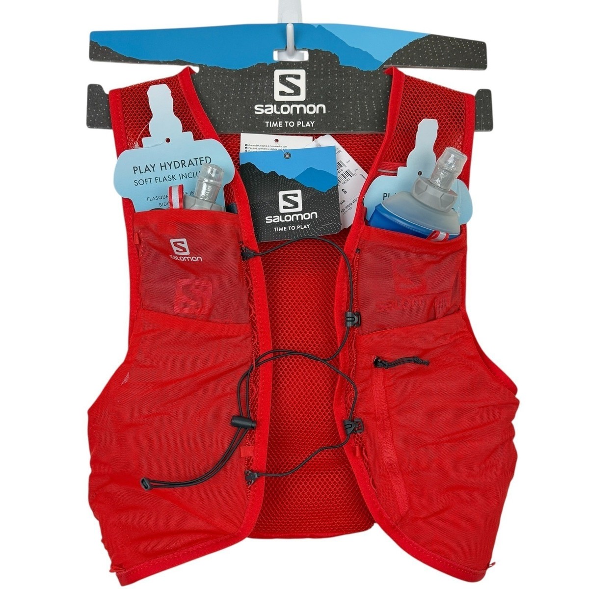 Salomon ADV Hydra Vest 8 Running Hydration Pack w/ Soft Flasks