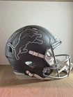 Barry Sanders Autographed Detroit Lions Full Size Replica Slate Helmet BAS