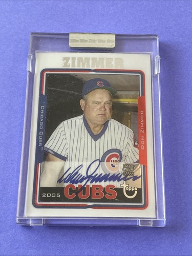Don Zimmer Auto 2005 Topps Retired Signature Edition SP Card TA-DZ Chicago Cubs
