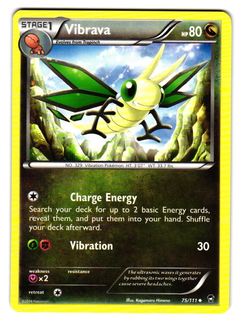 Vibrava 75/111 Uncommon Furious Fists Pokemon Lightly Played
