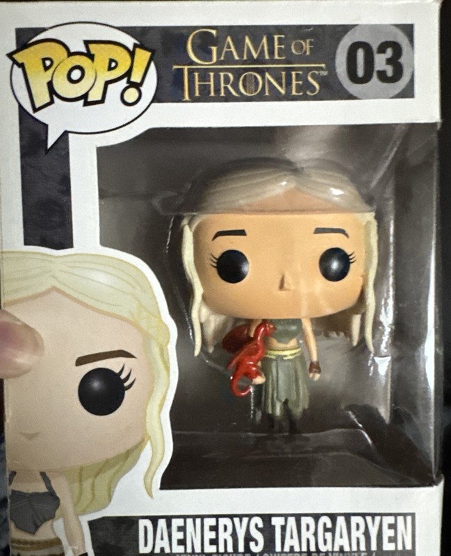 RARE ERROR Funko Pop! Game of thrones Daenerys Targaryen RED Dragon #3