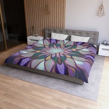 Boho Floral Microfiber Duvet Cover Dreamy Bedding for Cozy Bedrooms Modern Home