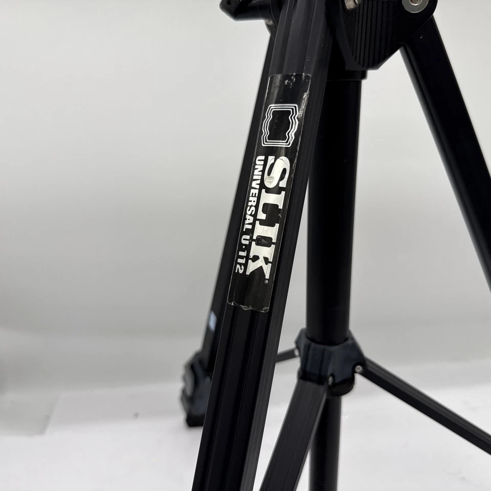 SLIK Universal U-112 Tripod with 3-Way Pan Head Japan Made - Image 2 of 4