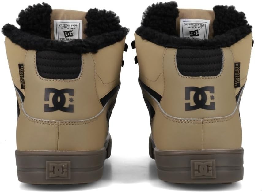 DC SHOES PURE HIGH TOP WINTERISED TAN - BLACK ADYS400047 256 MENS  RRP £85 image 6