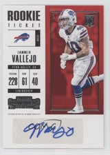 2017 Contenders Rookie Ticket/Rookie Ticket Variation Tanner Vallejo Auto 9mc