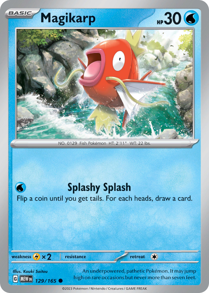 Magikarp 129/165 151 Common Pokemon NM/M