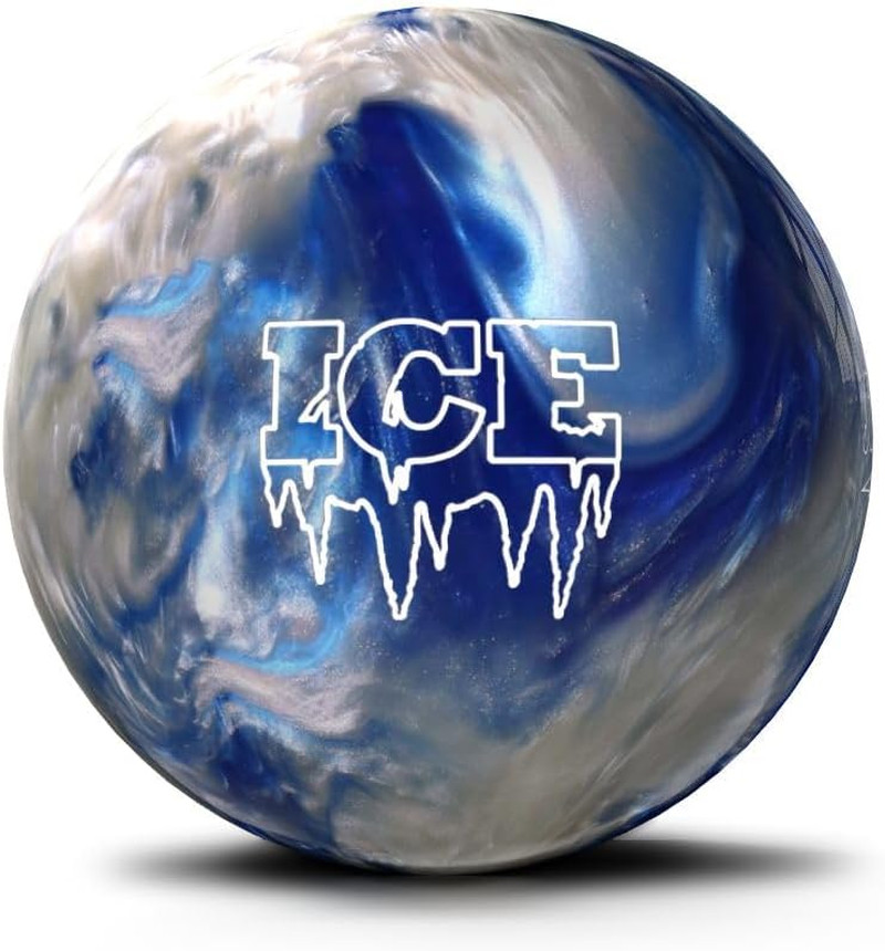 Ice Ocean Blue White Bowling Ball, Durable Polyester Cover S