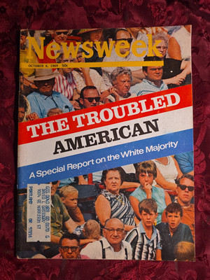 NEWSWEEK October 6 1969 Oct 69 10/06/69 TROUBLED AMERICAN WHITE MAJORITY 