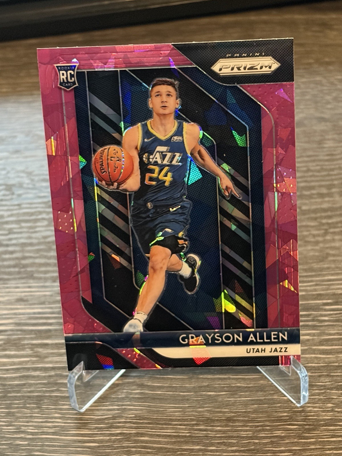GRAYSON ALLEN #123 RC 2018-19 PANINI PRIZM JAZZ PINK ICE