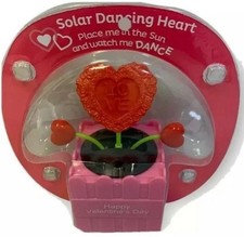 Dancing Heart Flower Heart LOVE Flower Happy Valentines Day Gift Solar Powered 