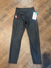      NWT Marika Black Stretch Legging Pants Women  s M Animal Print