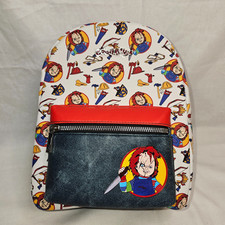 Good Guys Chucky Bioworld Mini Backpack Horror Movie Small Bag- 11" x 9" x 4"