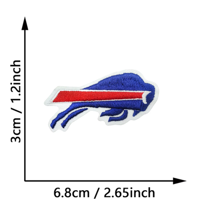 #ad #ad Buffalo Bills Logo 2.5x1.5 Iron On Embroidered Patch Badge NFL Football Applique $4.99
