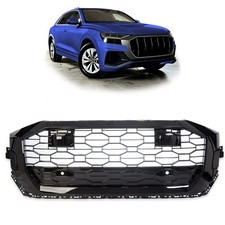 passend für Audi Q8 4M Wabengrill Schwarz Glanz außer RSQ8