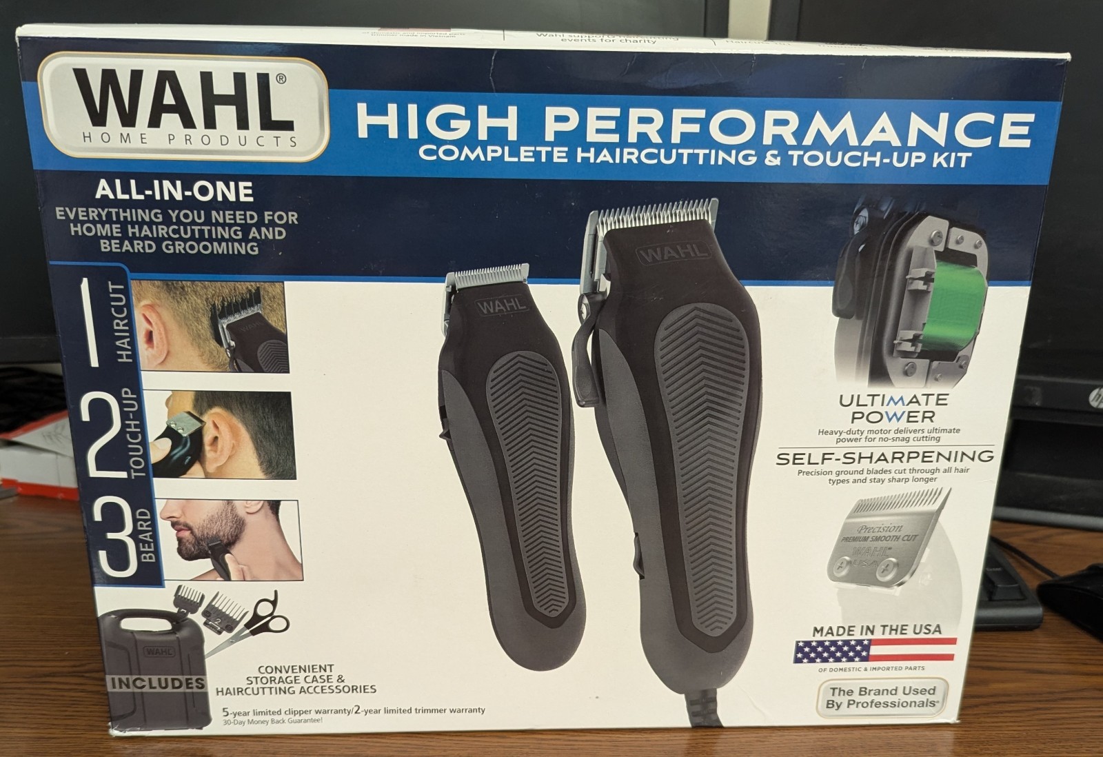 WAHL HIGH PERFORMANCE COMPLETE HAIRCUTTING & TOUCH-UP KIT - 