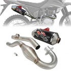 Dirt Bike Muffler Exhaust Pipe Full System For Honda CRF230 CRF230F 2003-2017