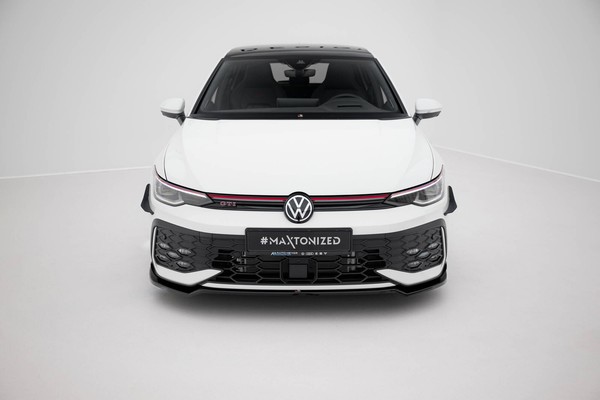 Front Ansatz V.3 FüR Volkswagen Golf GTI / GTE / R-Line Mk8 Facelift Schwarz-image