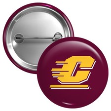 Central Michigan University Button Pin - 3 Size Options