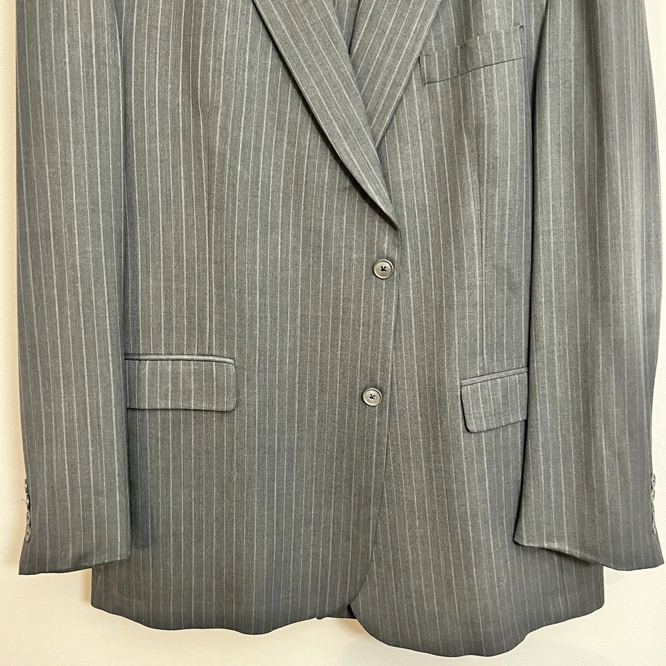 Traje de hombre talla 48L pantalones 43Wx29L Austin Reed London gris traje de 2 piezas Foto 4 de 4