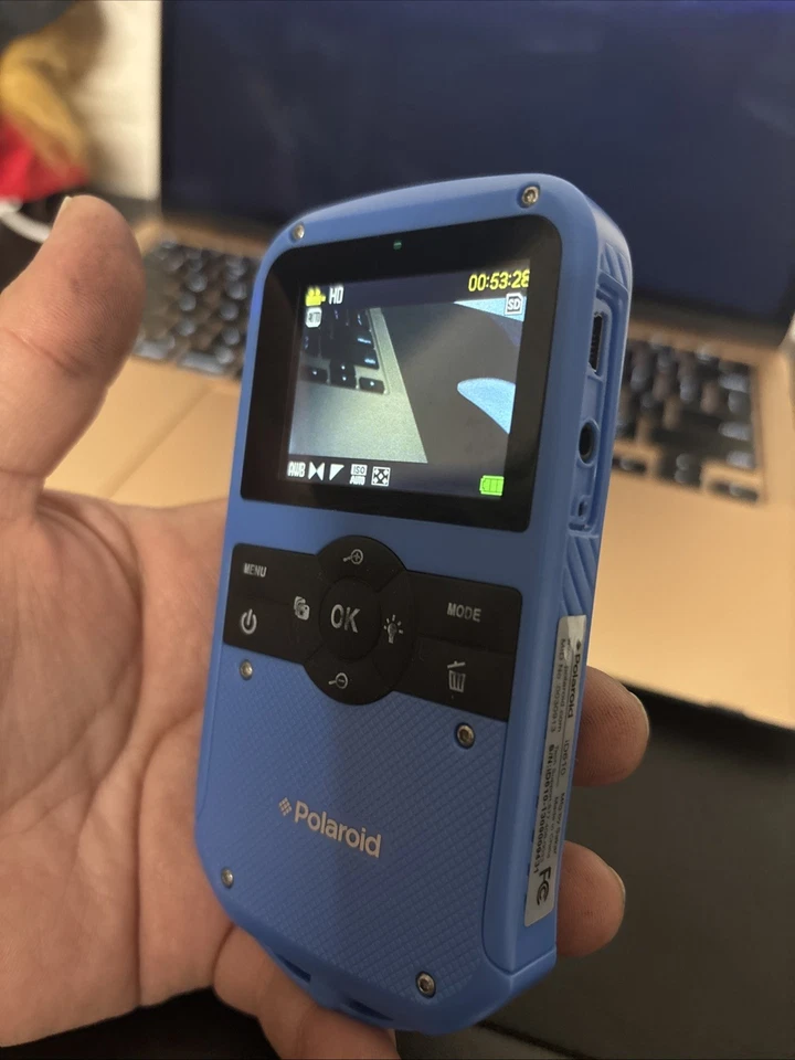 Polaroid iD610 All Weather Digital Camcorder Camera Blue Tested Works - Image 2 of 4