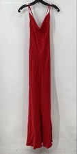Ghost London Women's Red Long Satin Dress Size XS