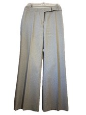 New York and Company Gray City Stretch Wide Leg Trouser Pants sz 8