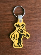 Bear Automotive Alignment Florida Rubber Keychain Happy Bear Logo