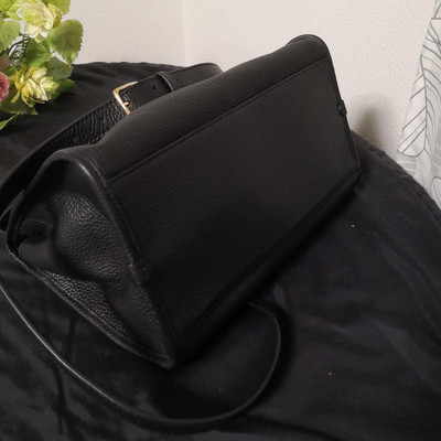 BALLY BLOOM HOBO SM Handbag 2Way Shoulderbag black leather 29×22 