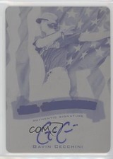 2012 Leaf Ultimate Draft Printing Plate Black 1/1 Gavin Cecchini Auto 0t3